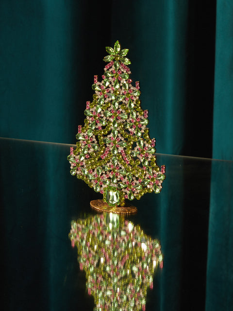 Antique and Vintage - 1930s Czech Jewelled Large Christmas Tree -  - ABASK