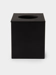 Pinetti - Leather Magnetic Tissue Box - Black - ABASK - 