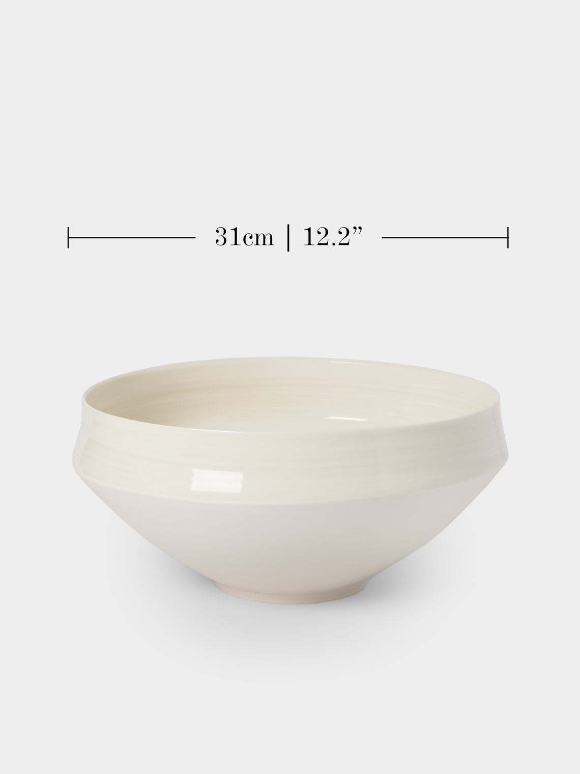 Johanne Coker - No. 9 Hand-Thrown Porcelain Bowl - White - ABASK