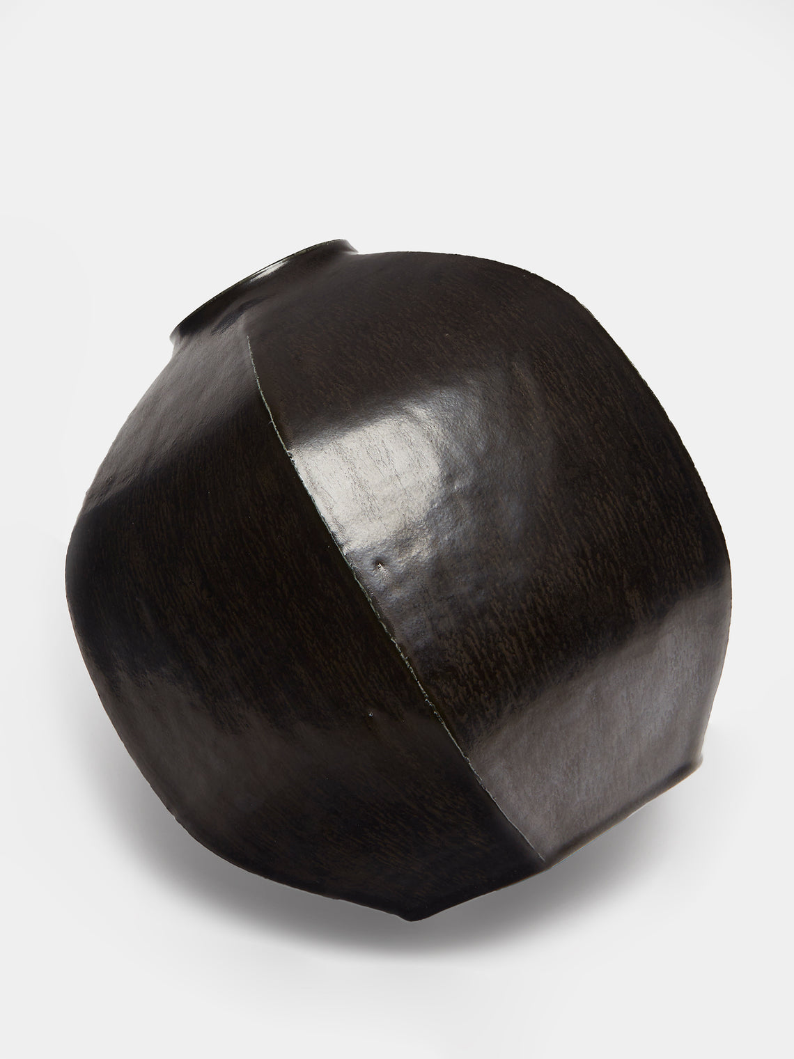 Lee Song-am - Hand-Thrown Stoneware Vase (10in/26cm) - Black - ABASK