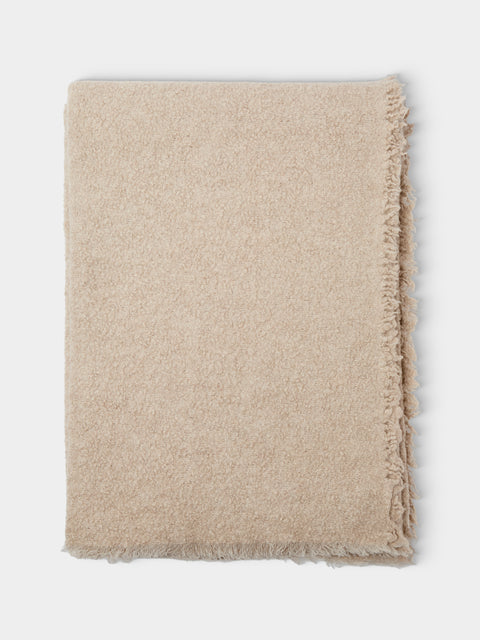 Alonpi - Regi Cashmere and Silk Blanket (82.5in/2.1m) - Beige - ABASK - 