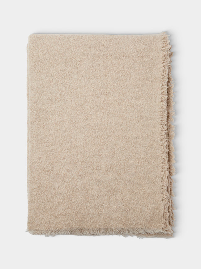 Alonpi - Regi Cashmere and Silk Blanket (82.5in/2.1m) - Beige - ABASK - 