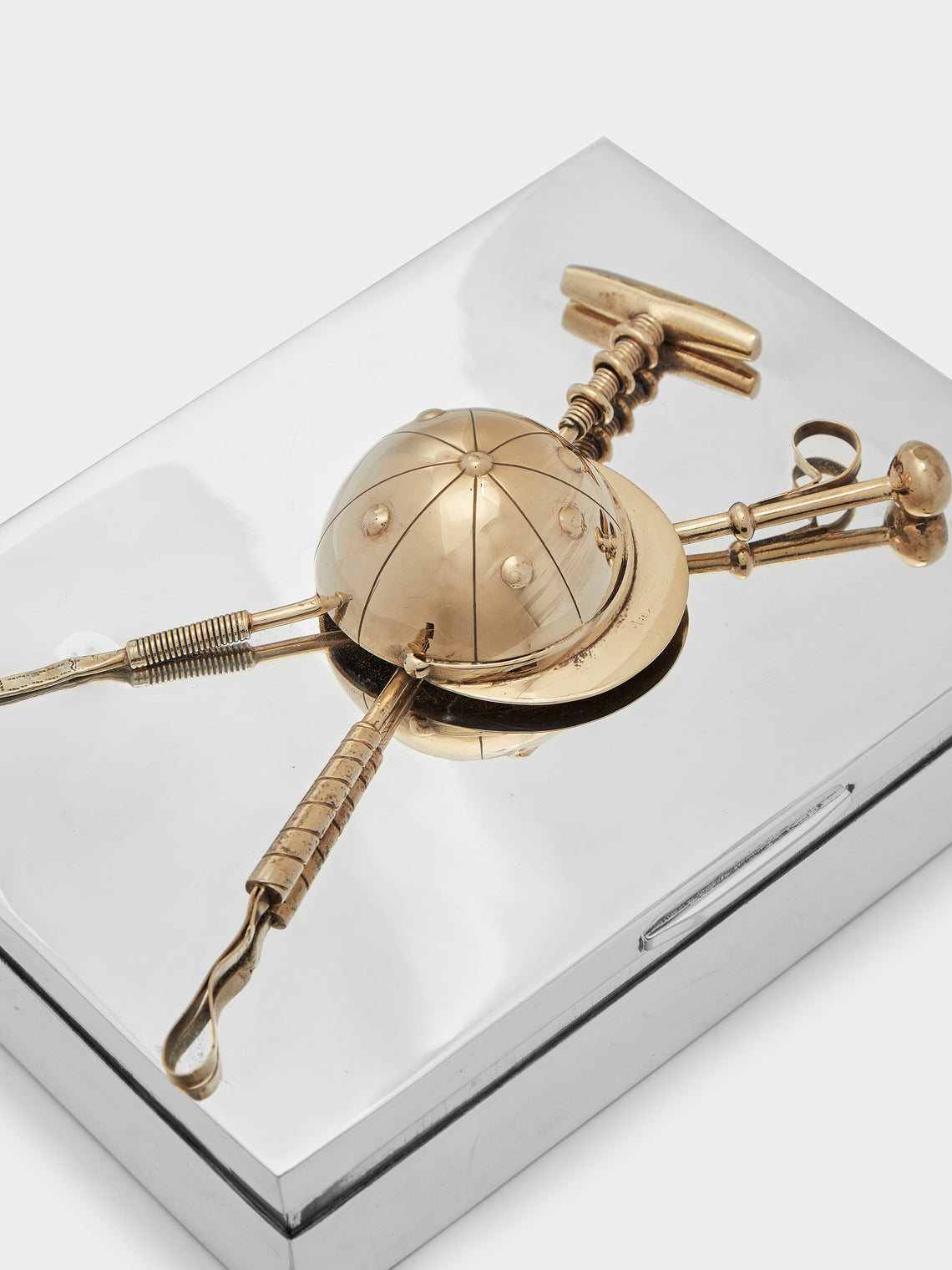Antique and Vintage - 1960s Polo Silver-Plated and Gold-Plated Box -  - ABASK