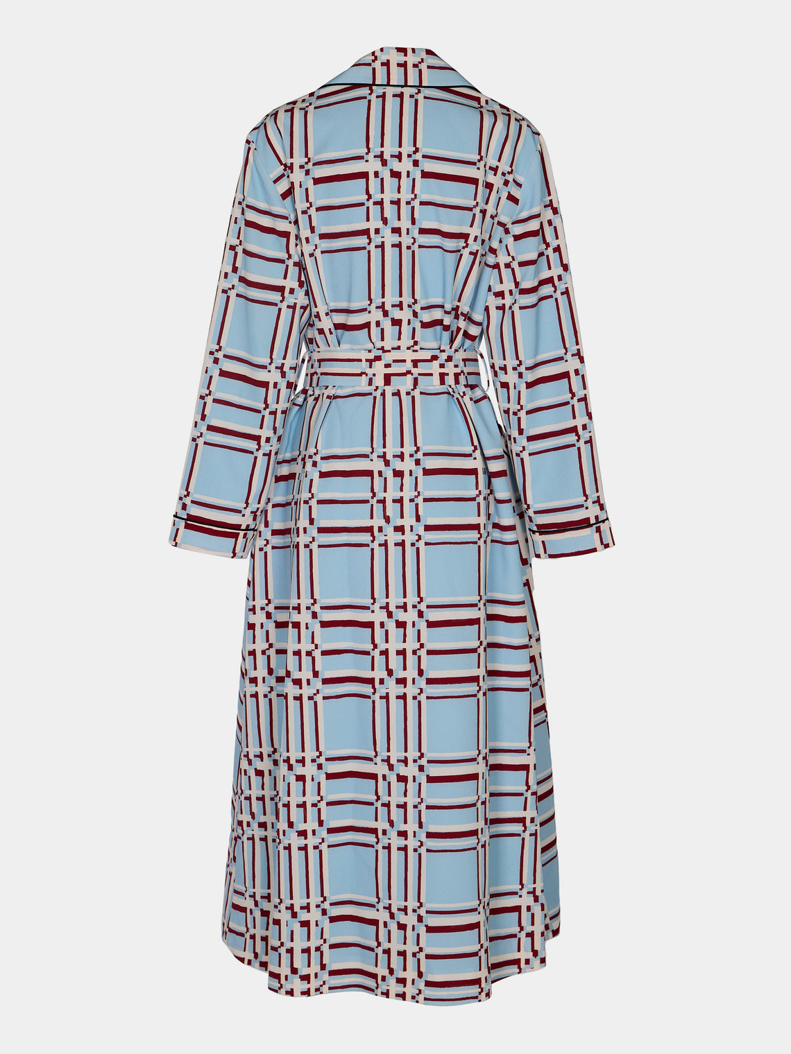 Emilia Wickstead - Georgette Painted-Grid Robe - Multiple - ABASK