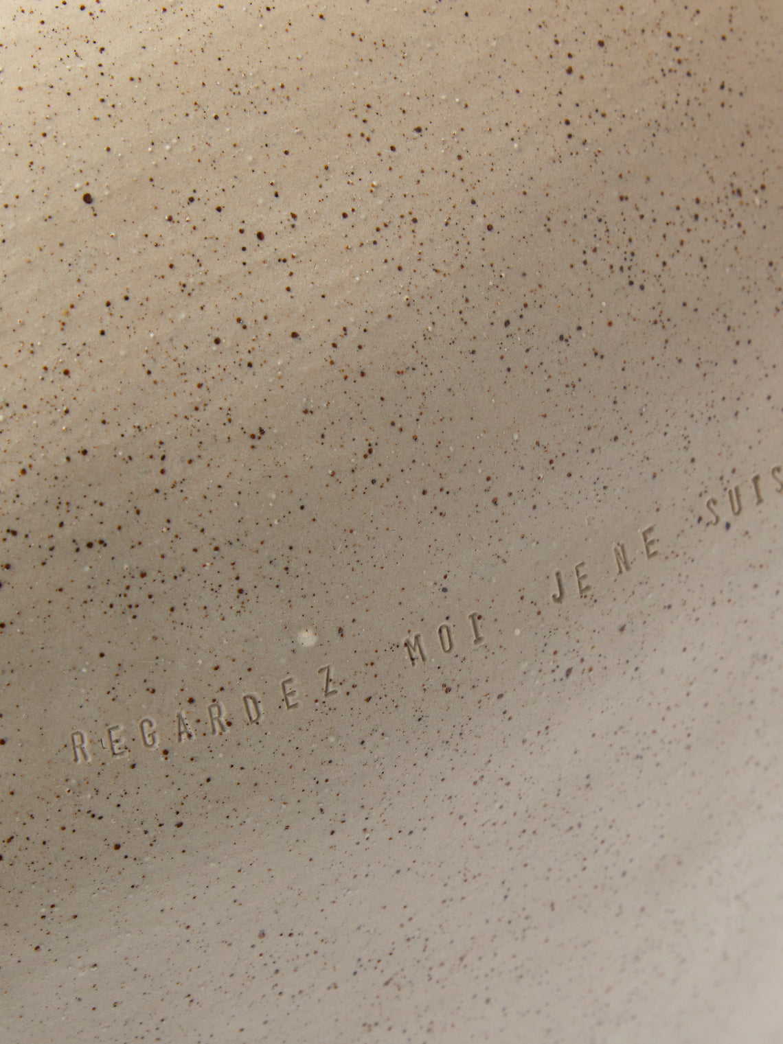 Sara Bergami - Hand-Formed Stoneware and Pyrite Vase - White - ABASK