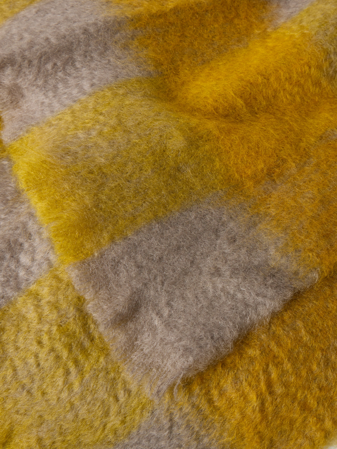 The Wren - Arbor Handwoven Mohair and Wool Throw (76.5in/1.95m) - Yellow - ABASK