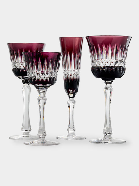 Cristallerie De Montbronn - Mélodie Hand-Blown Crystal Collection - Purple - ABASK - 