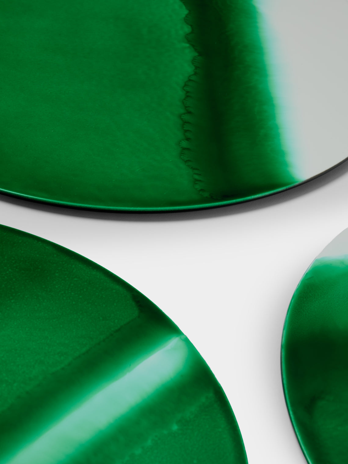 MAAR Design - | Set of 4 | Malachite Hand-Painted Lacquered Placemats - Green - ABASK