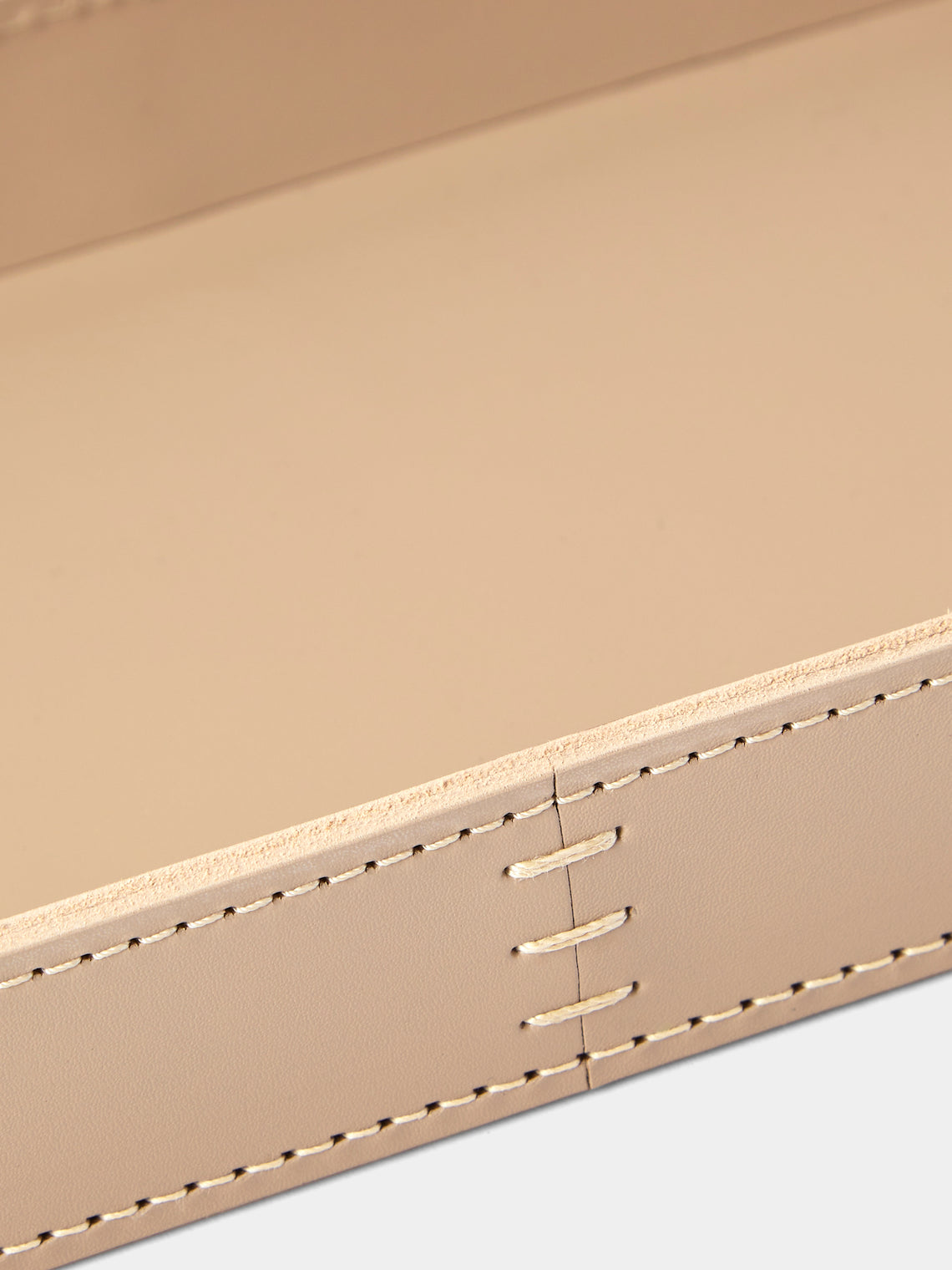 Rabitti 1969 - Todi Leather Valet Tray (10in/25cm) - Cream - ABASK