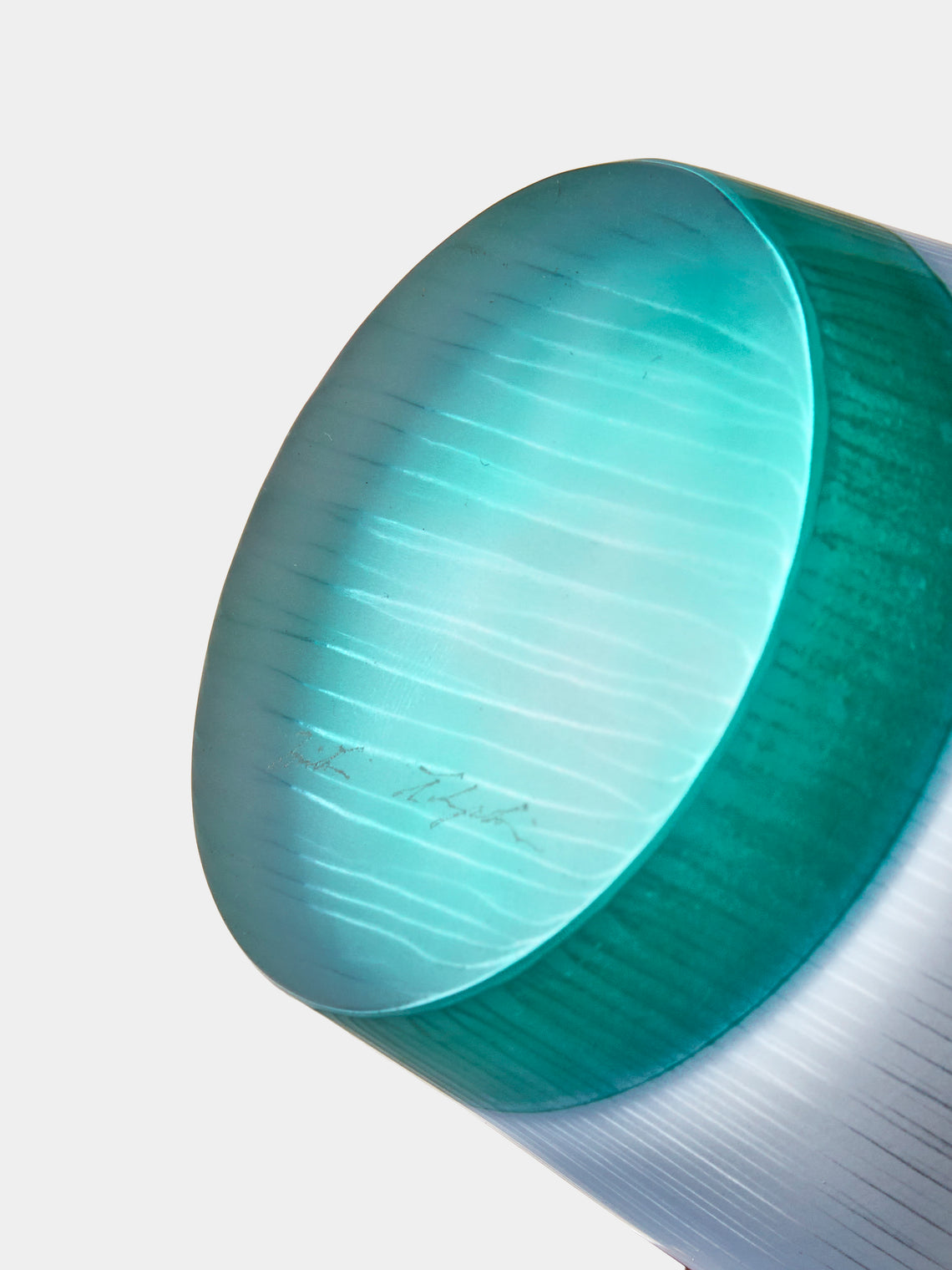 Takeyoshi Mitsui - Silence Hand-Blown Glass Tumblers (Set of 2) - Blue - ABASK