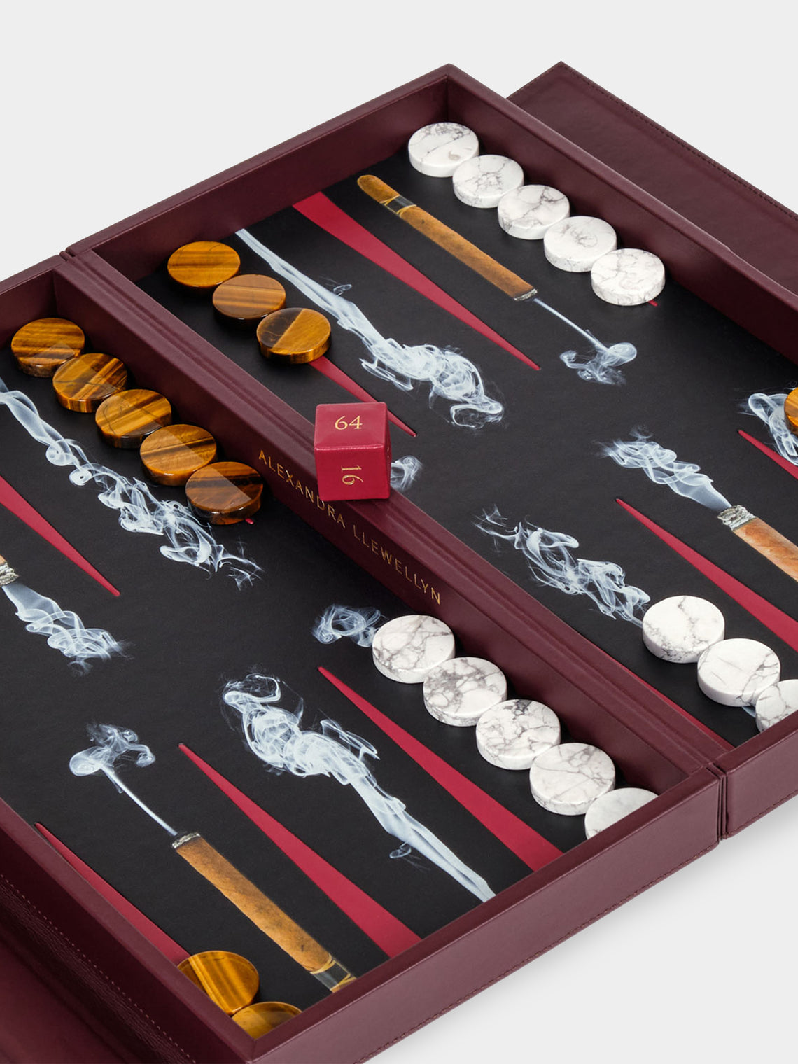 Alexandra Llewellyn - Cigar Travel Backgammon Set -  - ABASK