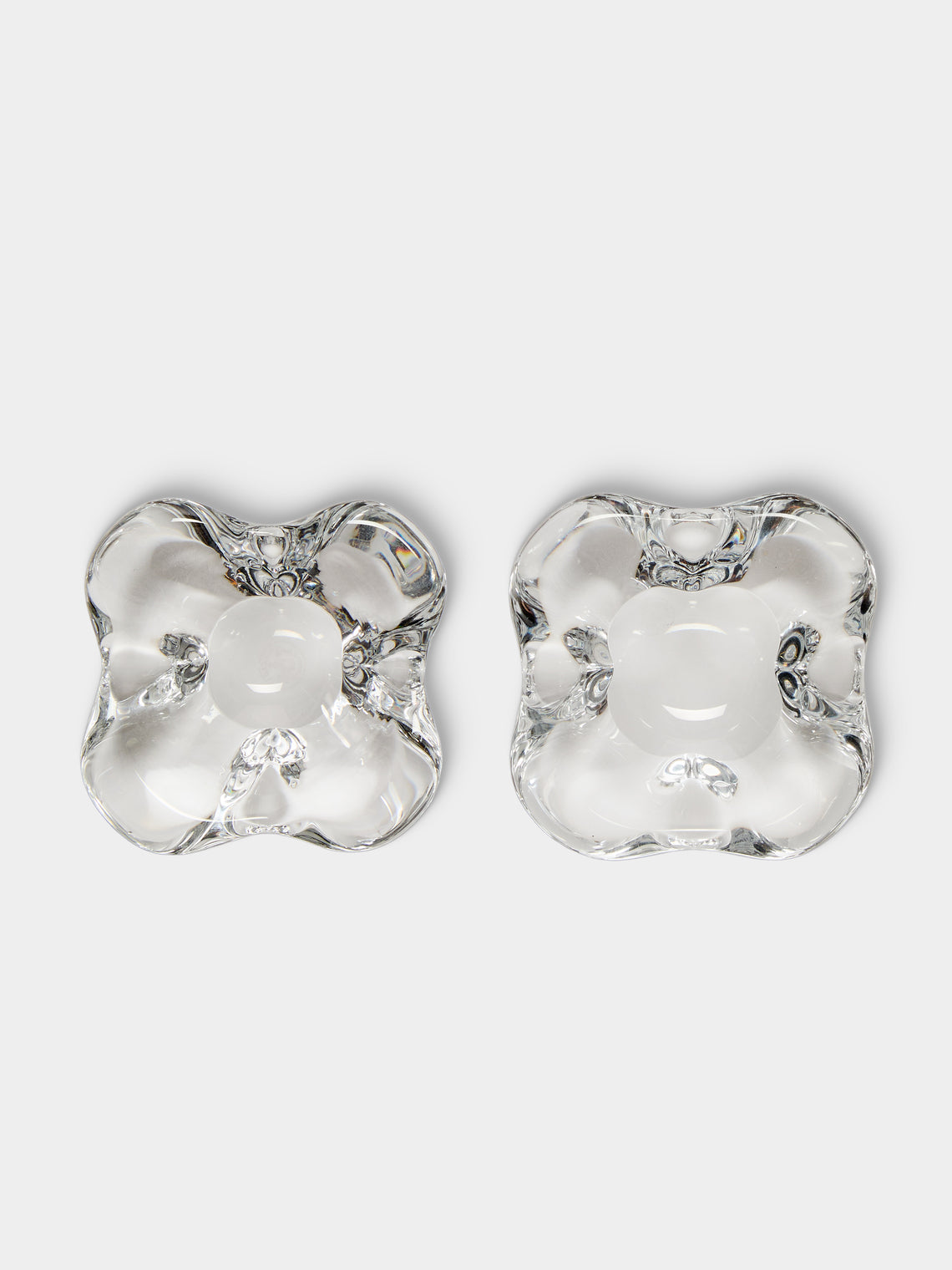 Antique and Vintage - 1990s Baccarat Crystal Salt and Pepper Dishes (Set of 2) - Clear - ABASK