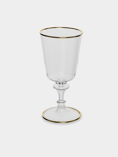 Alya Tannous - | Set of 6 | Vienna Small Wine Glasses - Clear - ABASK - 