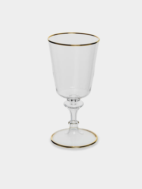 Alya Tannous - | Set of 6 | Vienna Small Wine Glasses - Clear - ABASK - 