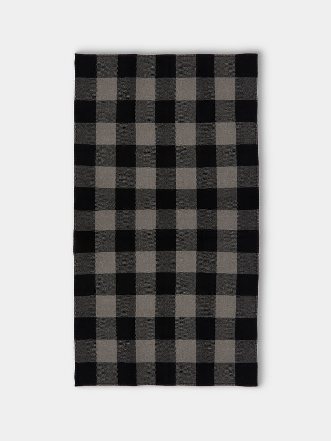Denis Colomb - Kutang Plaid Yak Blanket (79in/2m) - Black - ABASK - 