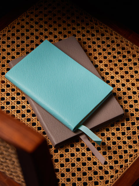 Smythson - Chelsea Leather Notebook - Light Green - ABASK