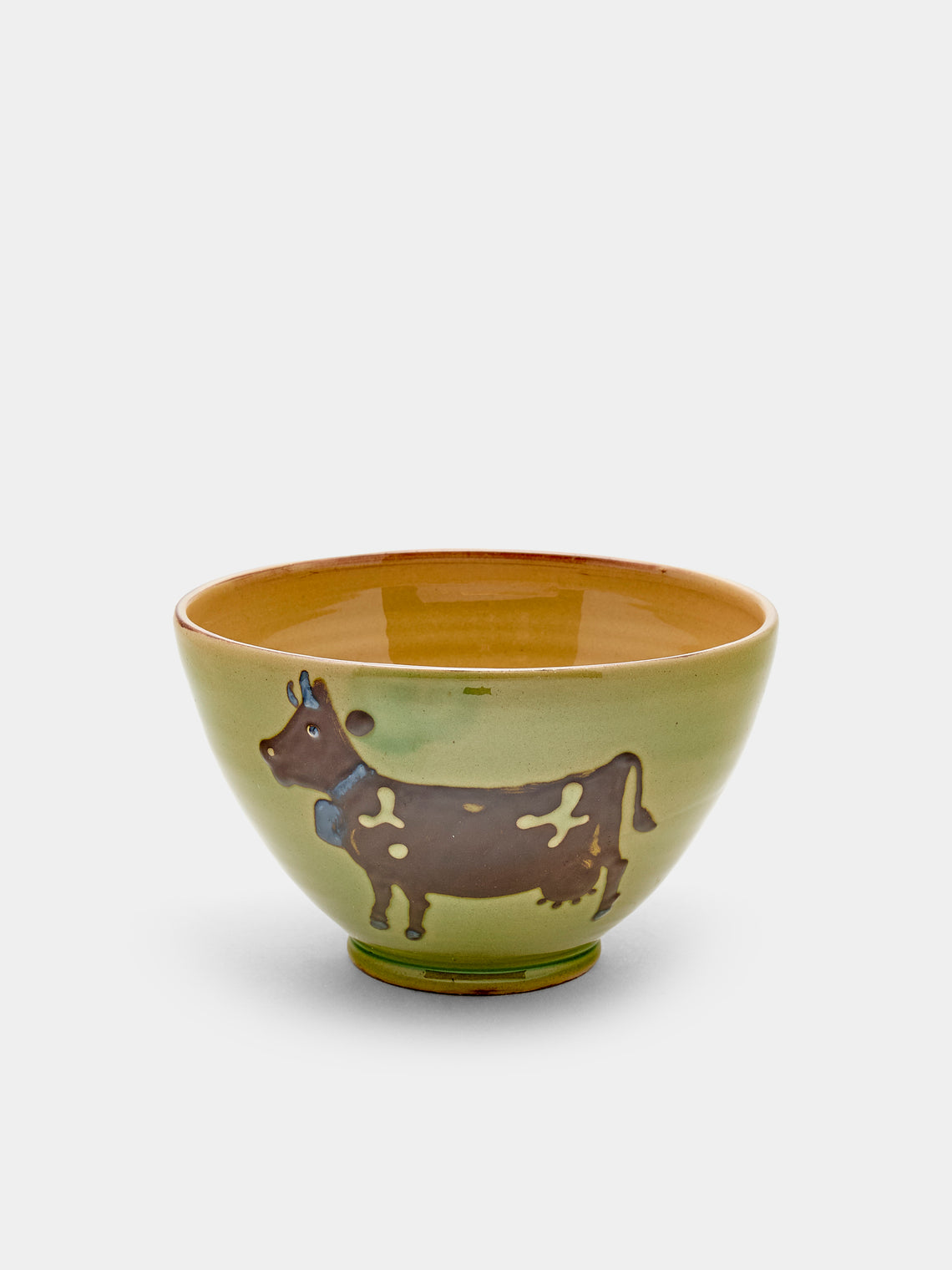 Cows Hand-Painted Ceramic Bowls (Set of 6)
