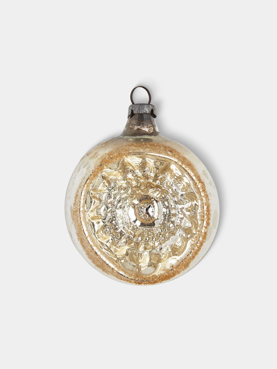 Antique and Vintage - Early-20th-Century Reflective Glass Baubles (Set of 9) - Silver - ABASK