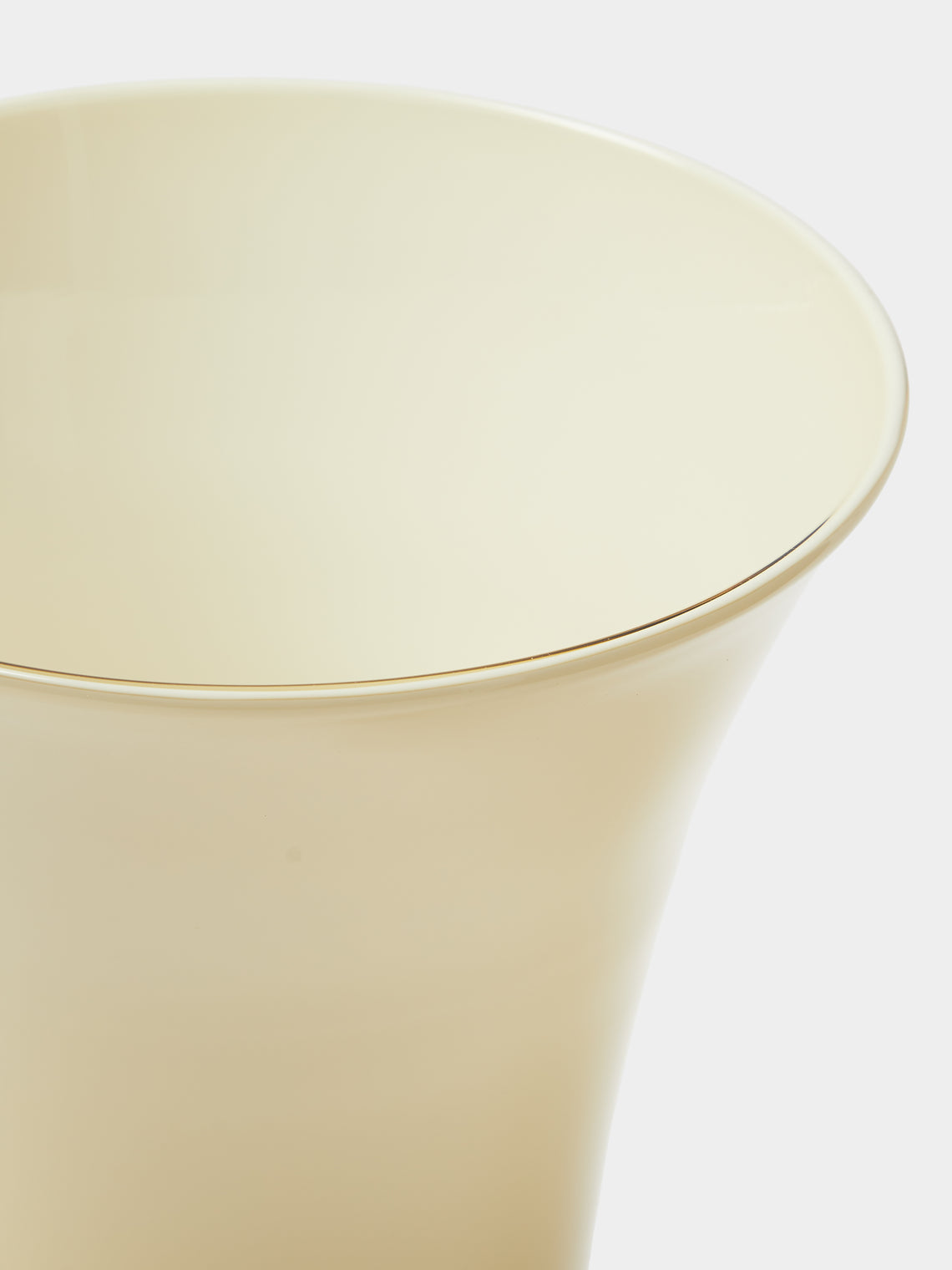 Venini - 1930 Anni Trenta Hand-Blown Murano Glass Vase (12in/31cm) - Yellow - ABASK