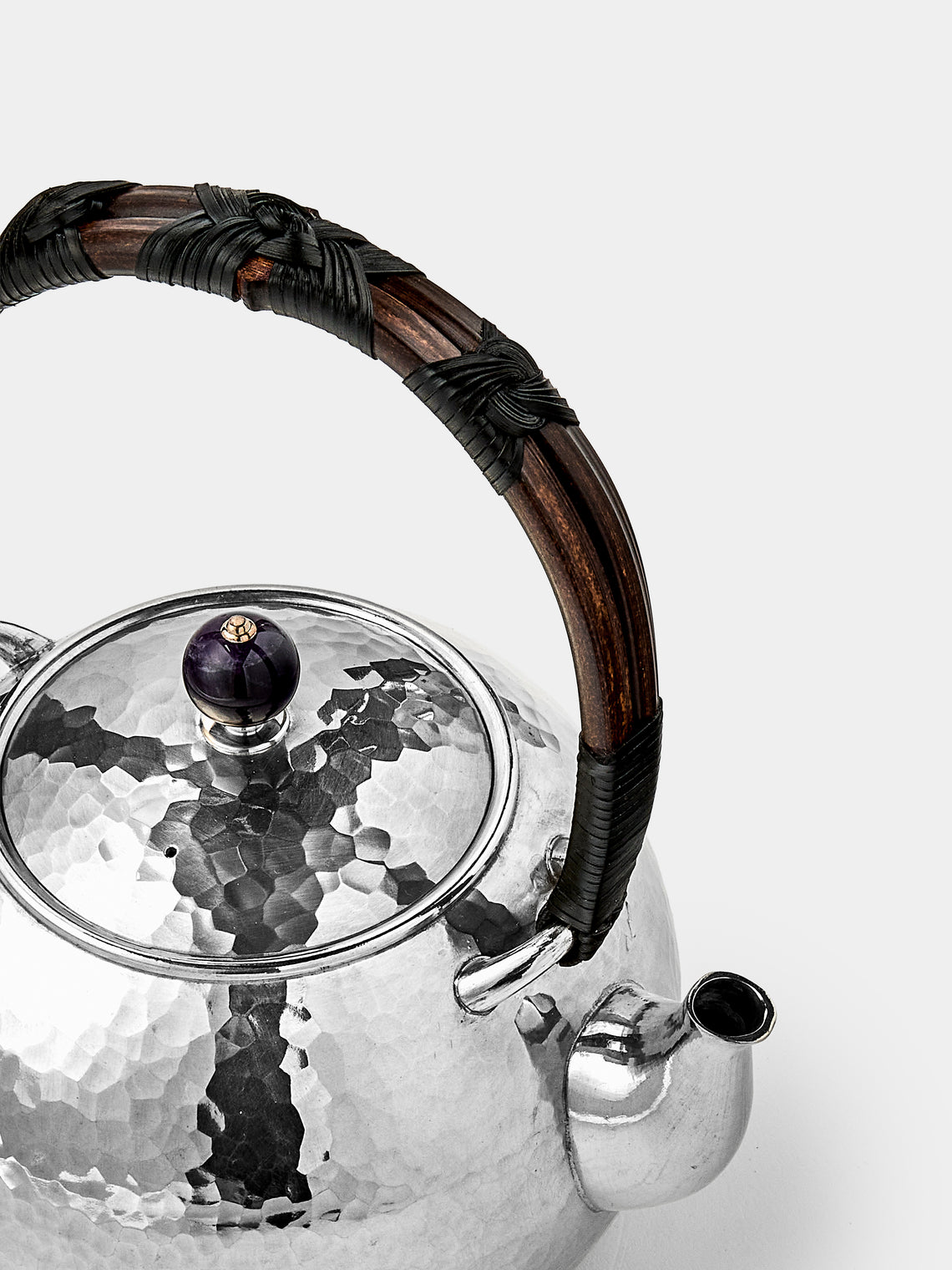 Seikado - Pewter and Amethyst Teapot - Silver - ABASK