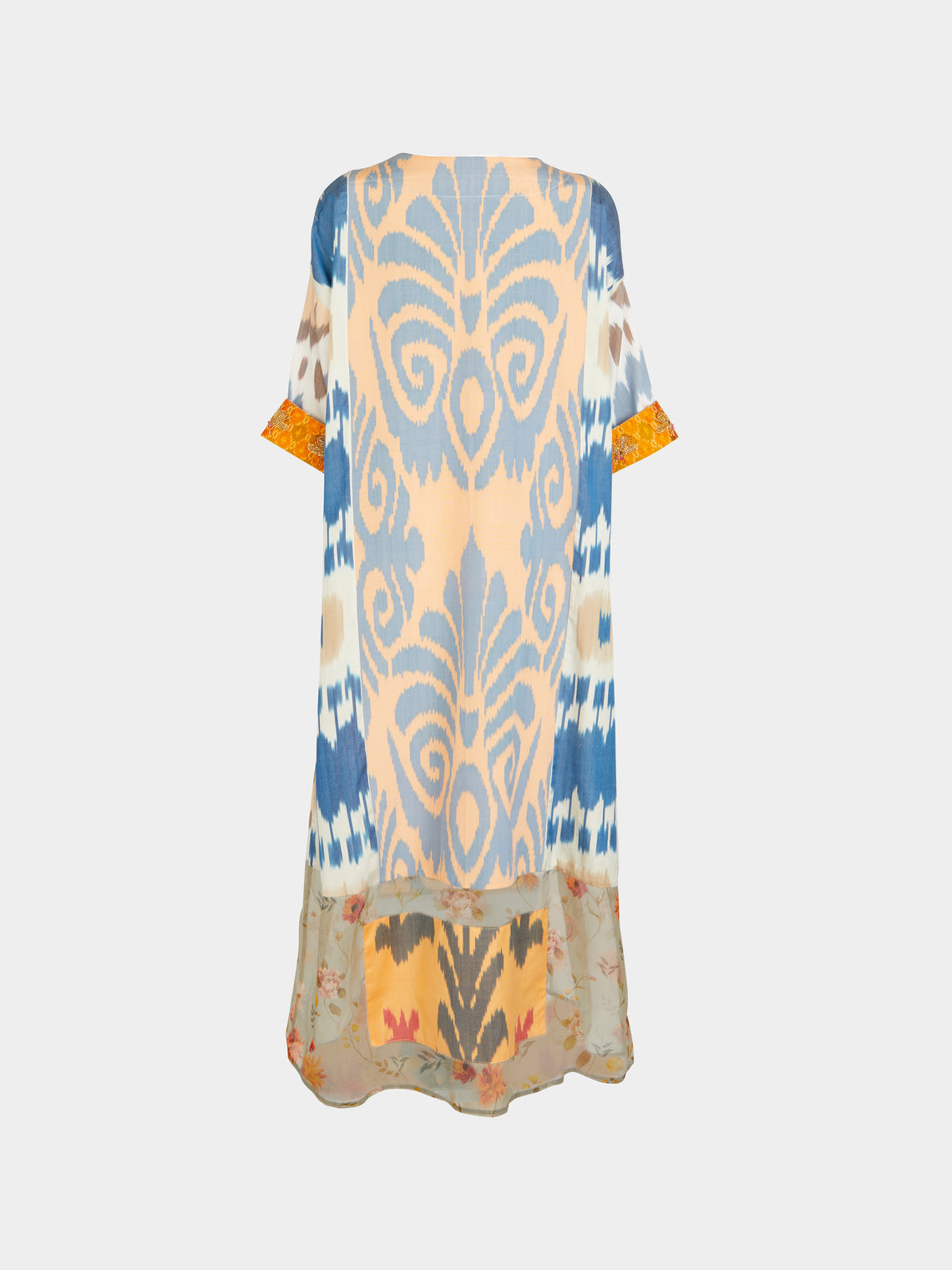 Nazzy Beglari - Hand-Loomed Ikat Silk and Cotton Dress | One Size -  - ABASK