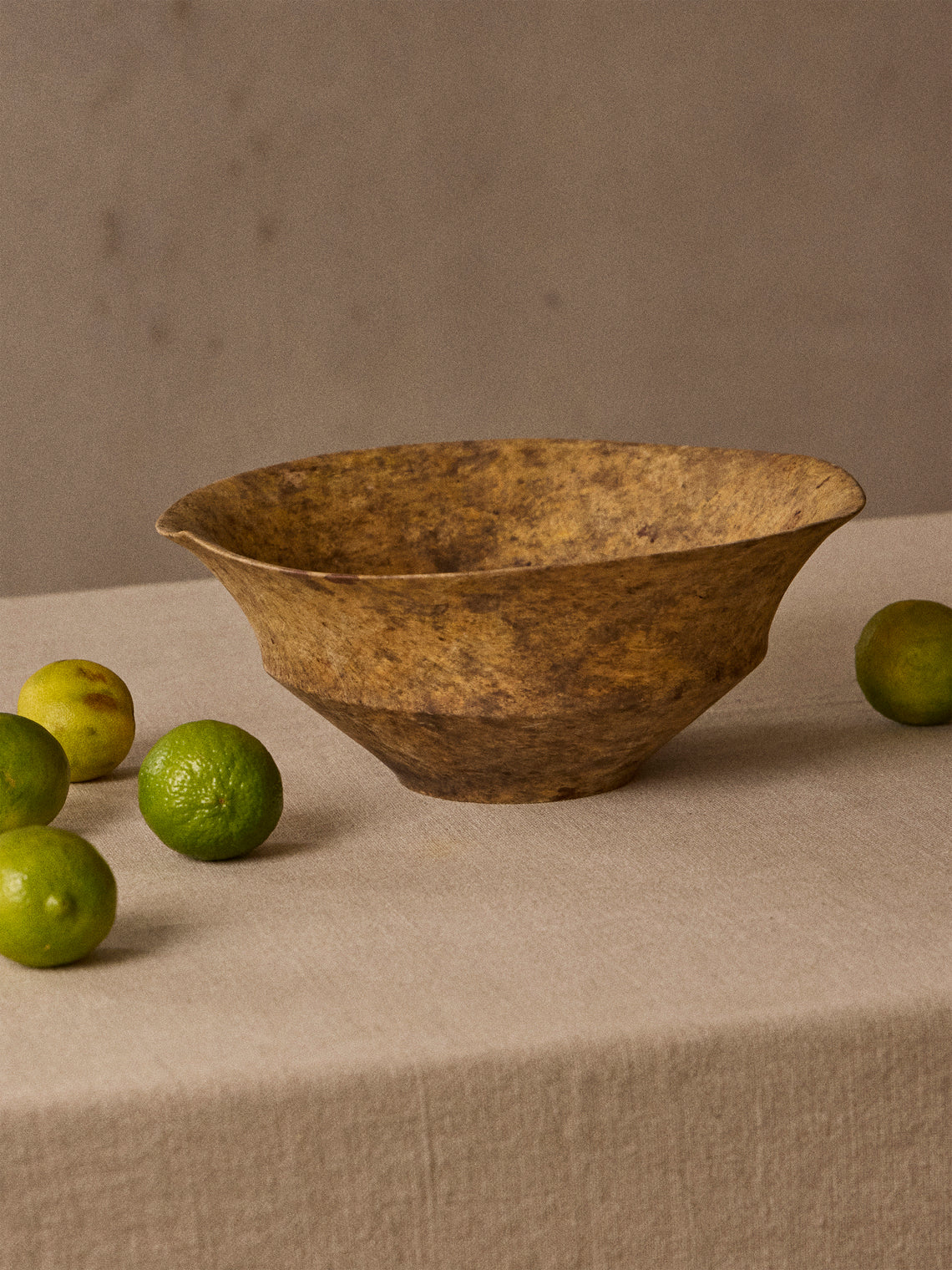 Iida Woodturning - Hand-Turned Ilex Earth-Finish Bowl - Brown - ABASK