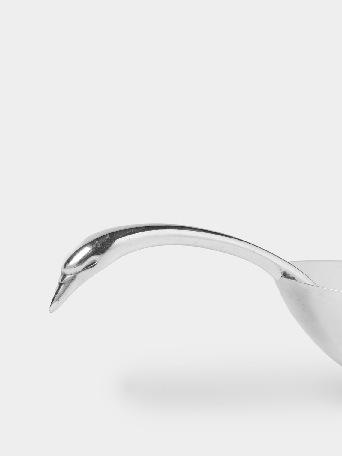 Antique and Vintage - 1960s Christofle Swan Silver-Plated Saucier - Silver - ABASK