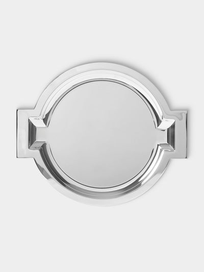 Robbe & Berking - Alta 90 Silver-Plated Round Service Tray (12.5in/32cm) - Silver - ABASK - 