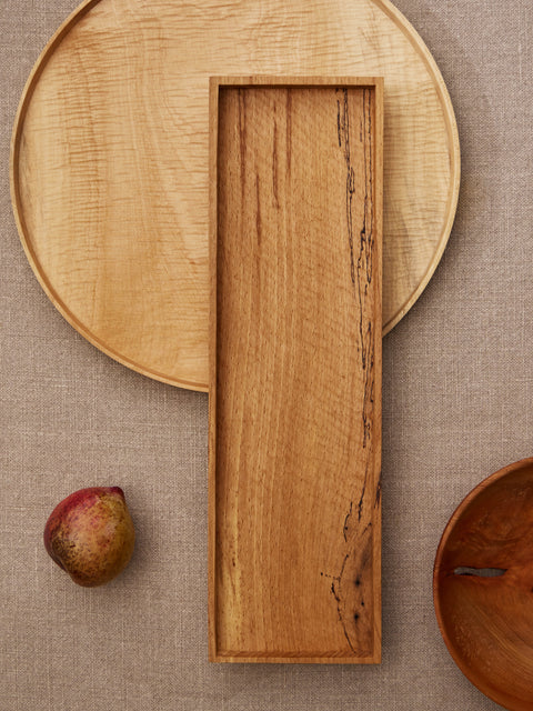Thursday Furniture - Hand-Carved Beech Platter - Natural - ABASK