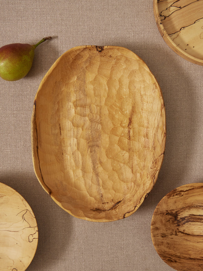 Thursday Furniture - Hand-Carved Hackberry Bowl - Natural - ABASK