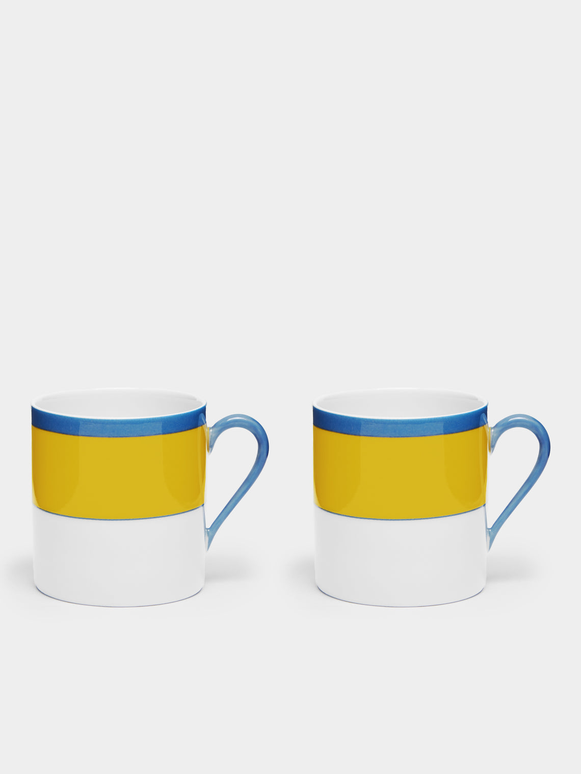 Robert Haviland & C. Parlon - Monet Porcelain Coffee Cup and Saucer (Set of 2) - Yellow - ABASK