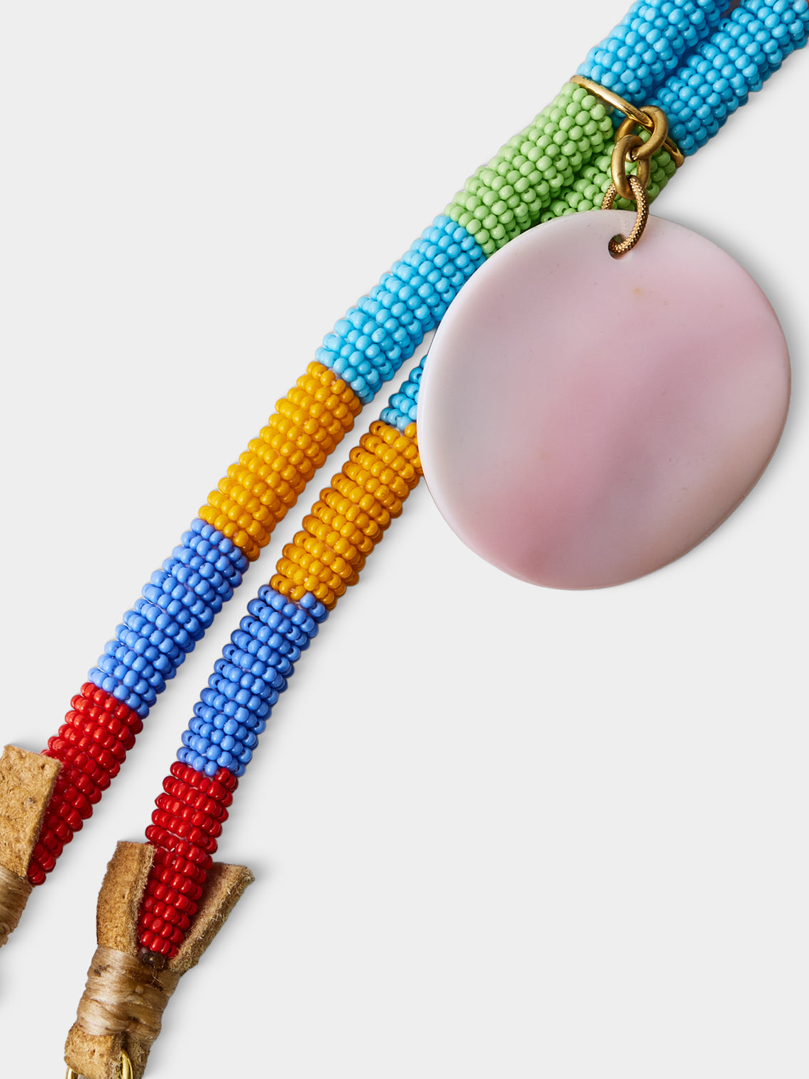 Mahnaz Collection - Antique Venetian Glass Beaded Necklace - Multiple - ABASK