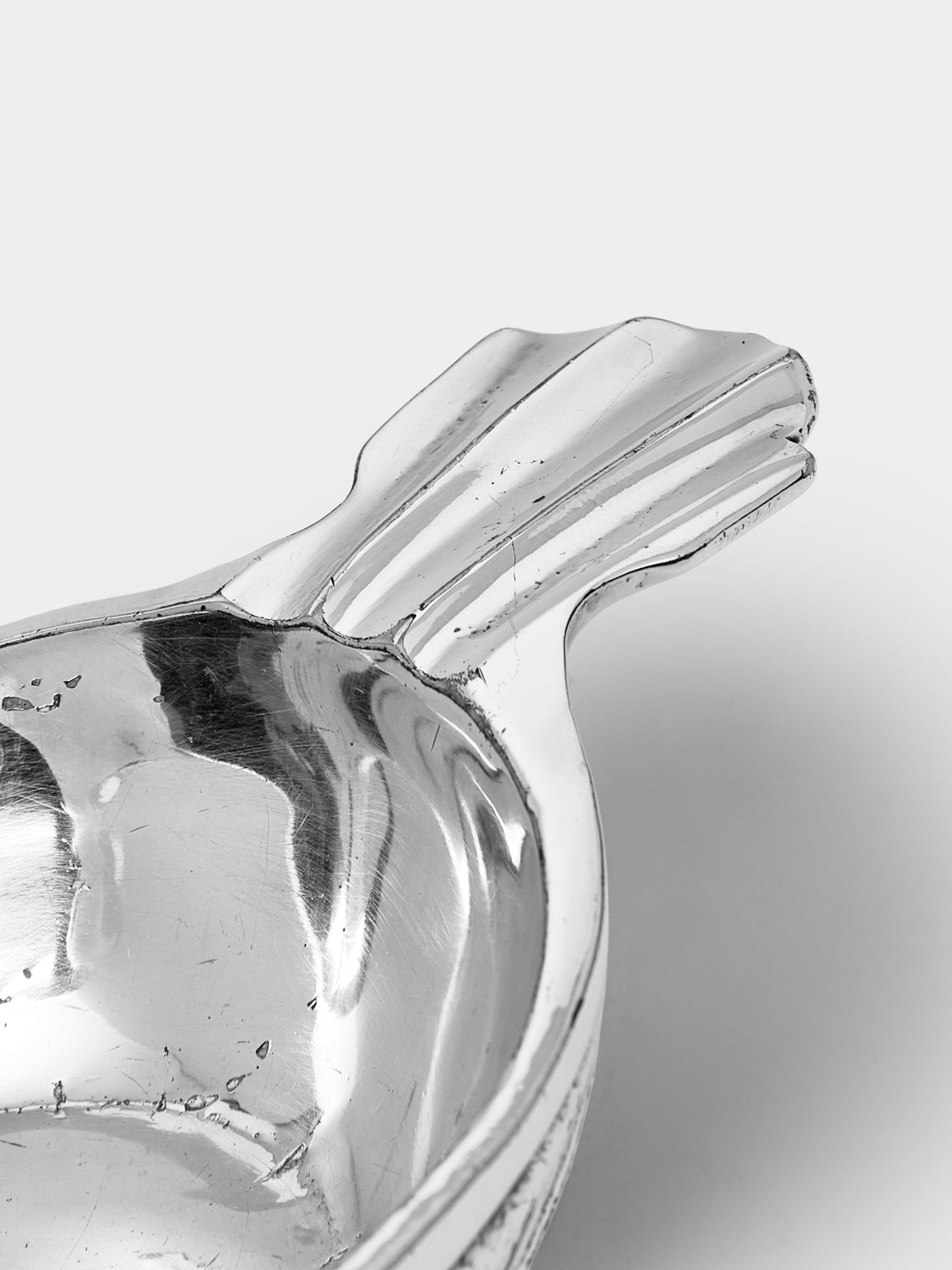 Antique and Vintage - 1970s Valenti Bird Silver-Plated Vide Poche - Silver - ABASK