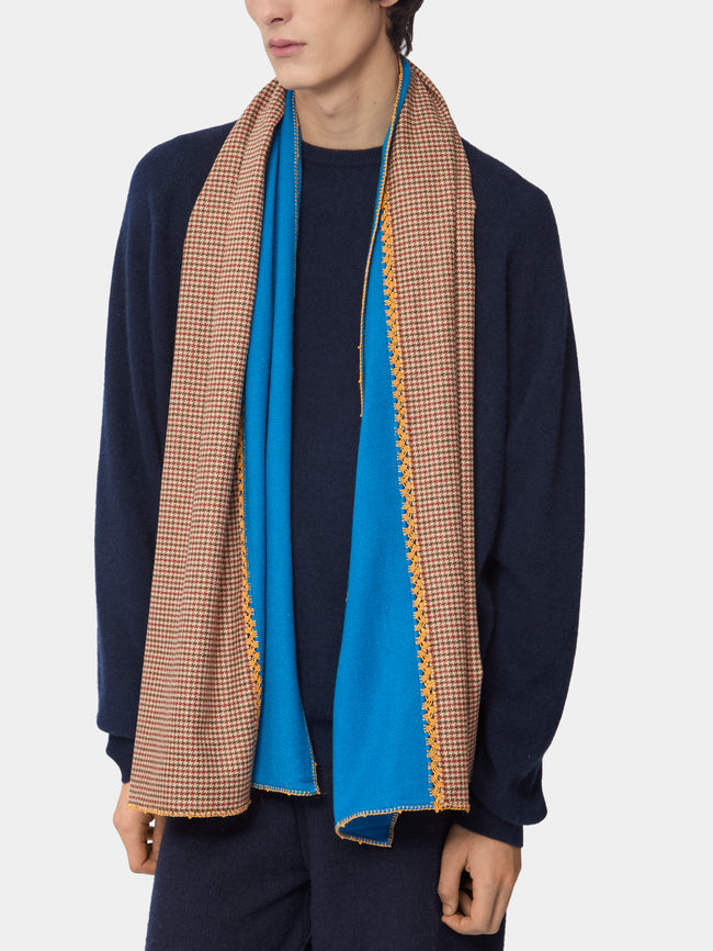 Leo Atlante - Nesness Wool-Blend Scarf - Blue - ABASK