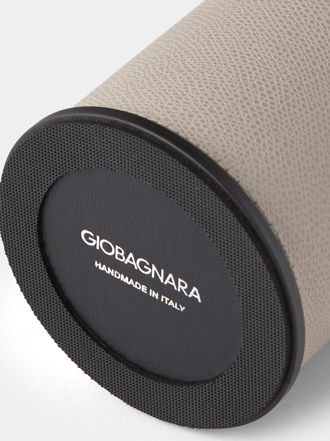 Giobagnara - Positano Leather Toilet Brush - Light Gray - ABASK