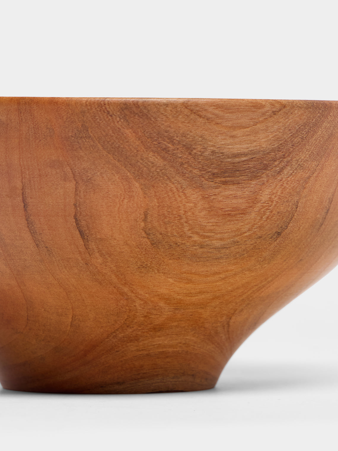 Thursday Furniture - Hand-Turned Cherry Footed Bowl - Brown - ABASK