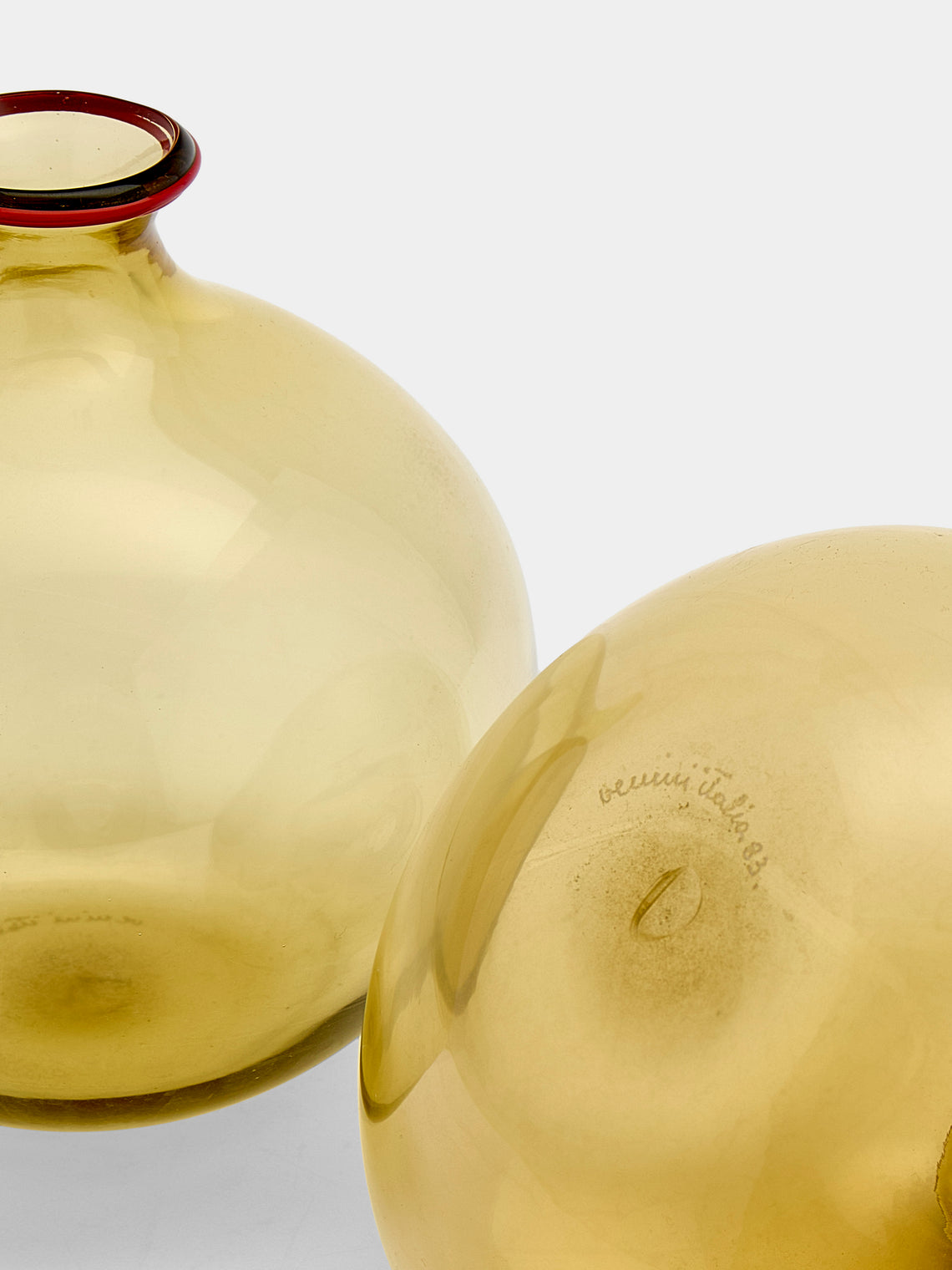 Antique and Vintage - 1980s Venini Murano Glass Bud Vases (Set of 3) - Brown - ABASK