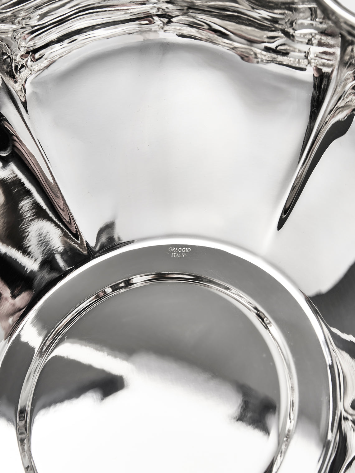 Greggio - 700 Silver-Plated Bowl (8in/21cm) - Silver - ABASK