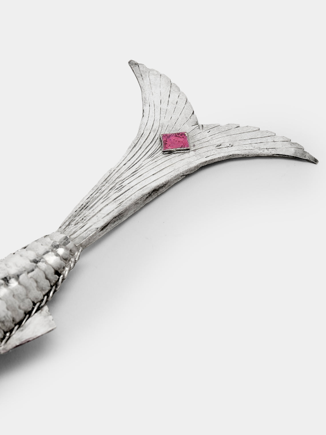 Antique and Vintage - 1890s Solid Silver Articulating Fish - Silver - ABASK