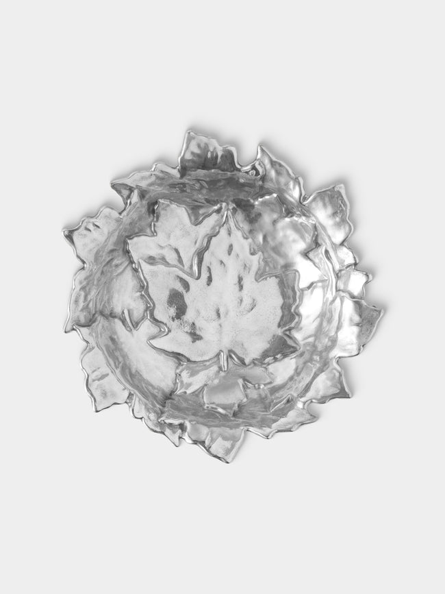 Antique and Vintage - 20th-Century Silver-Plated Trinket Tray (10.5in/27cm) - Silver - ABASK - 