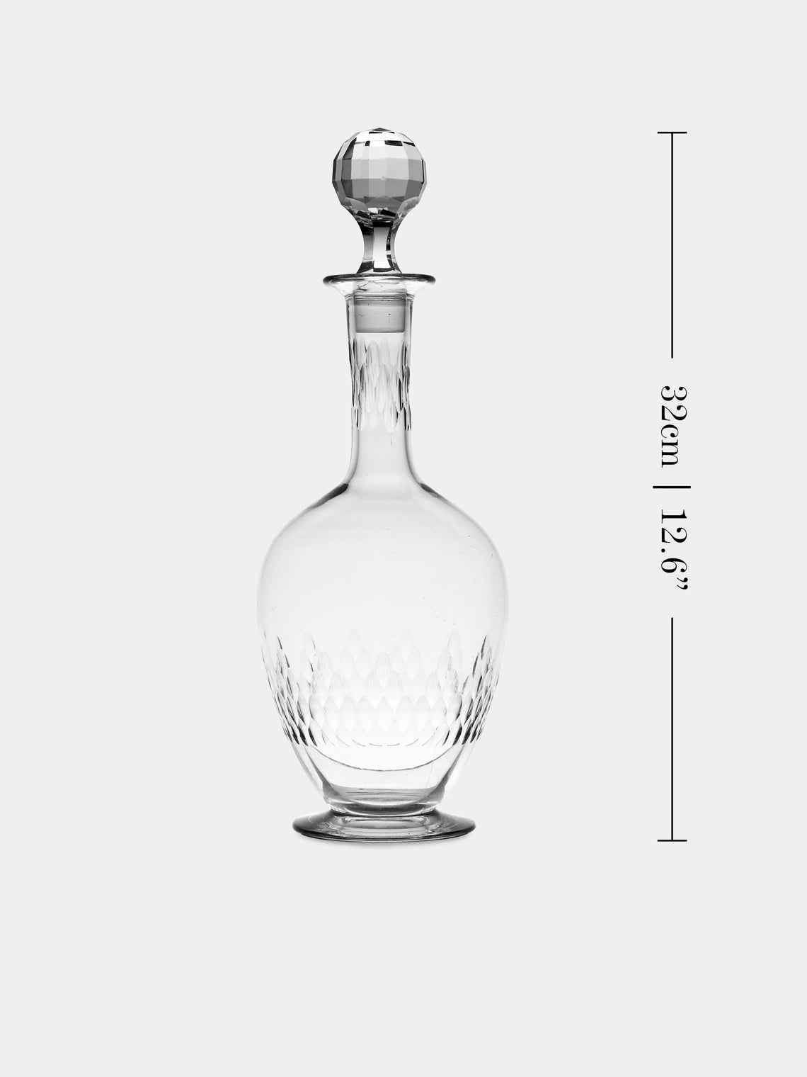 Antique and Vintage - Early-20th-Century Baccarat Molière Crystal Carafe - Clear - ABASK