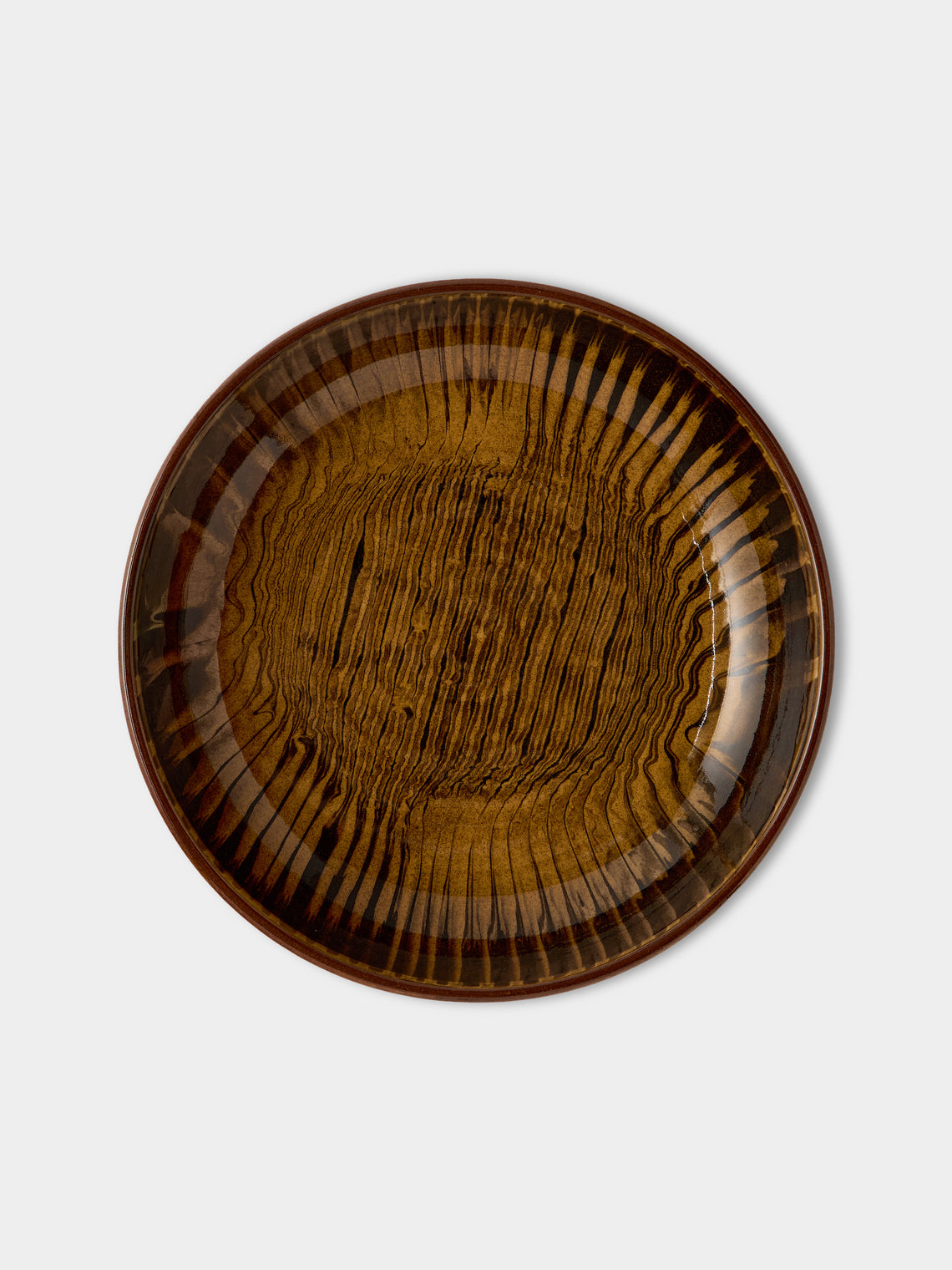 Mike Parry - Slipware Pasta Bowls (Set of 4) - Brown - ABASK