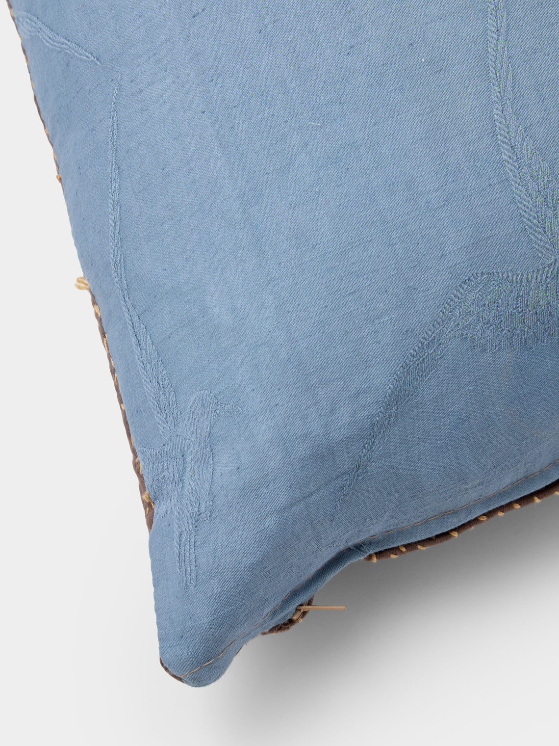 By Walid - 17th-Century Flemish Verdure Tapestry Linen Cushion (23.5in/60cm) - Multiple - ABASK