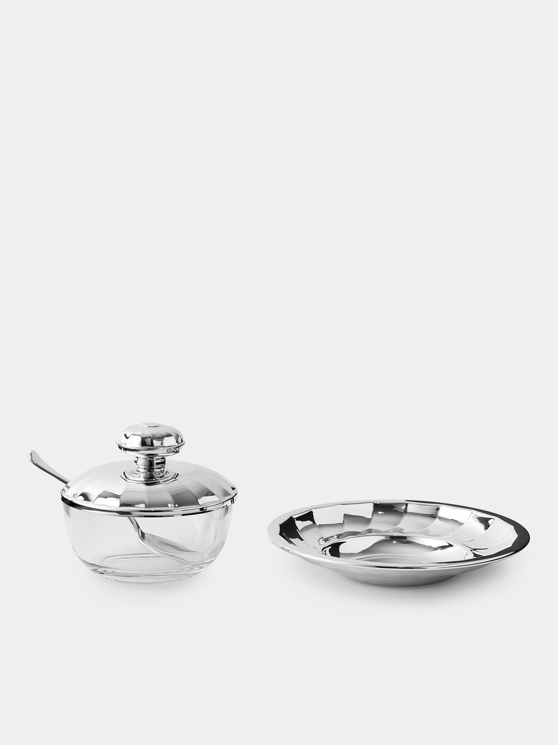 Greggio - Newport Silver-Plated Cheese Dish - Silver - ABASK