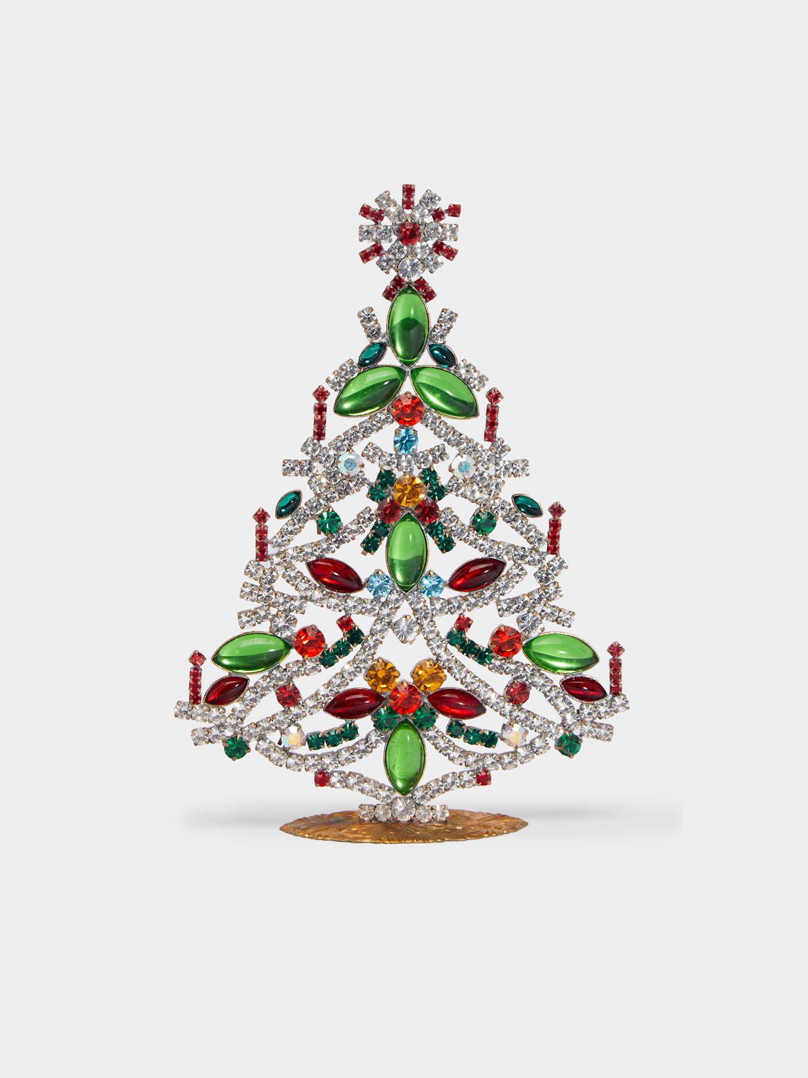 Antique and Vintage - 1930s Czech Jewelled Medium Christmas Tree -  - ABASK - 