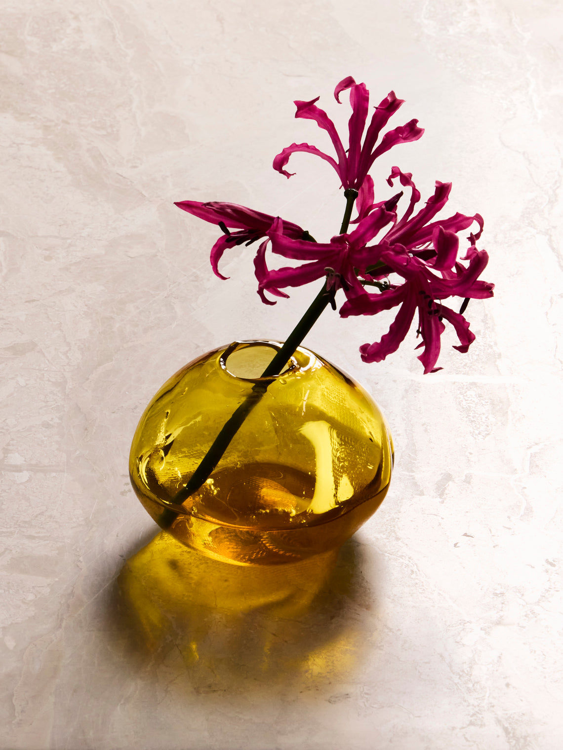 Vogel Studio - Hand-Blown Glass Bud Vase (5in/13cm) - Yellow - ABASK