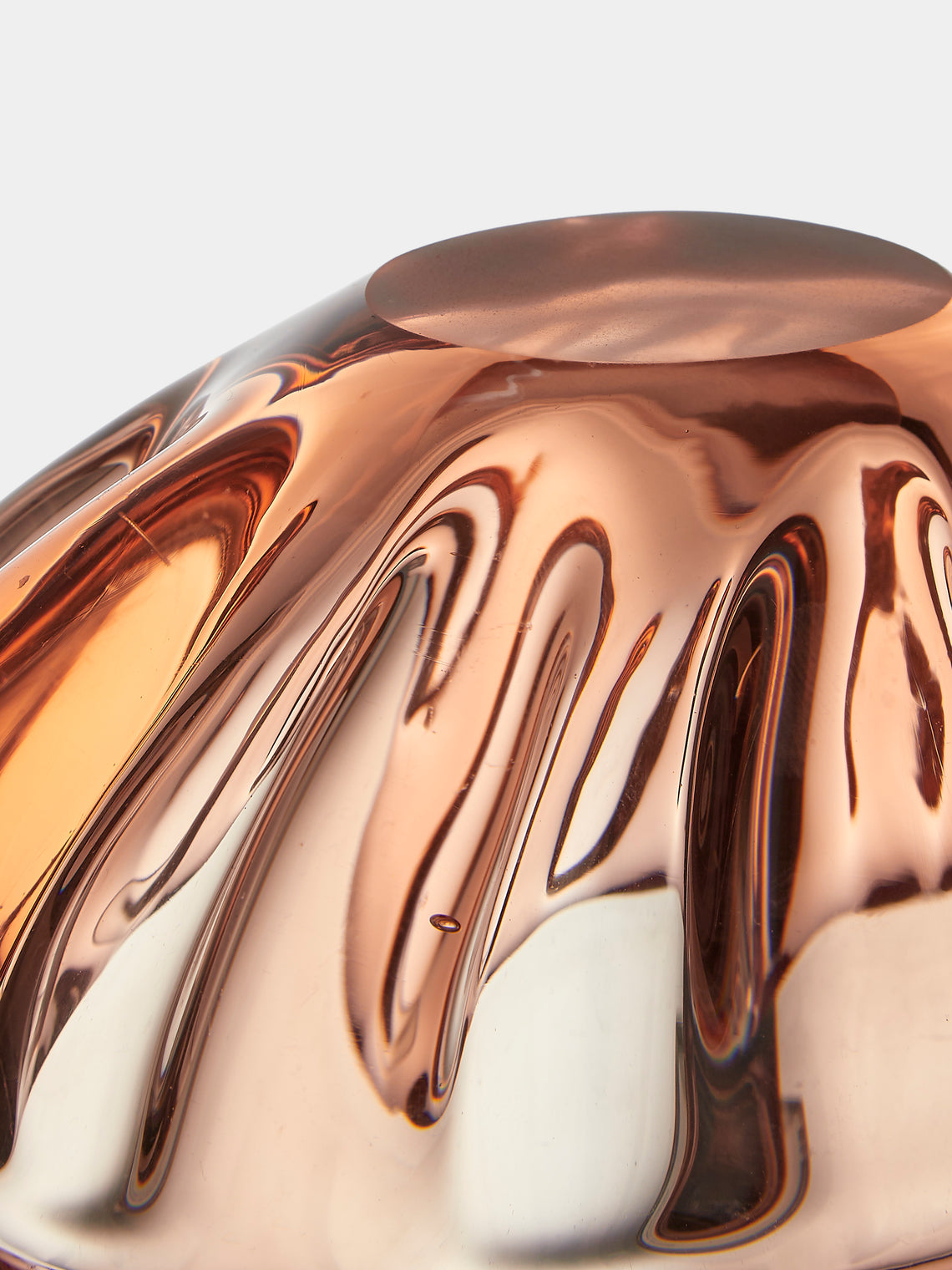 Antique and Vintage - Mid-Century Glass Ashtray - Orange - ABASK