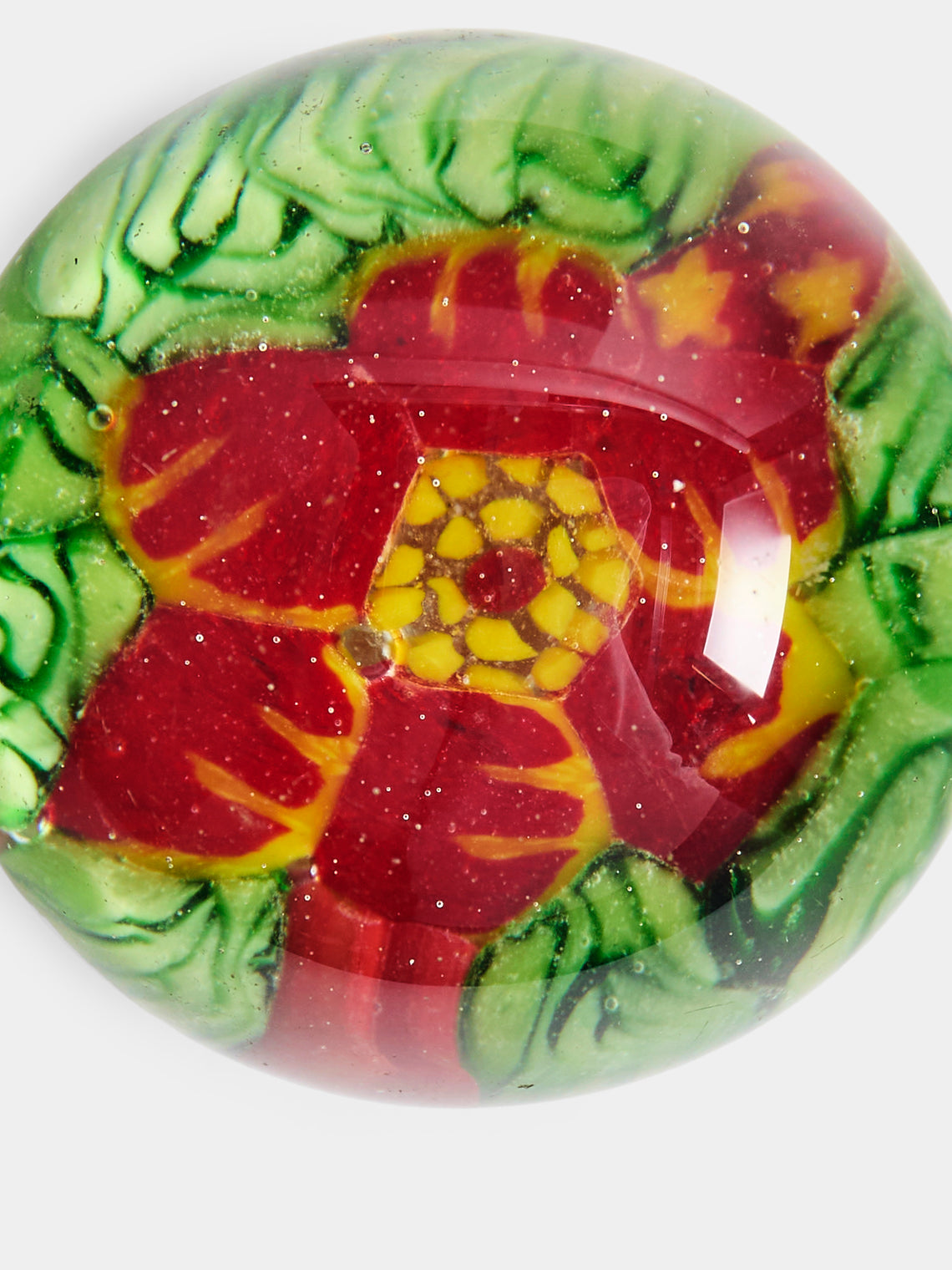 Antique and Vintage - 1930s Murano Glass Paperweight - Green - ABASK