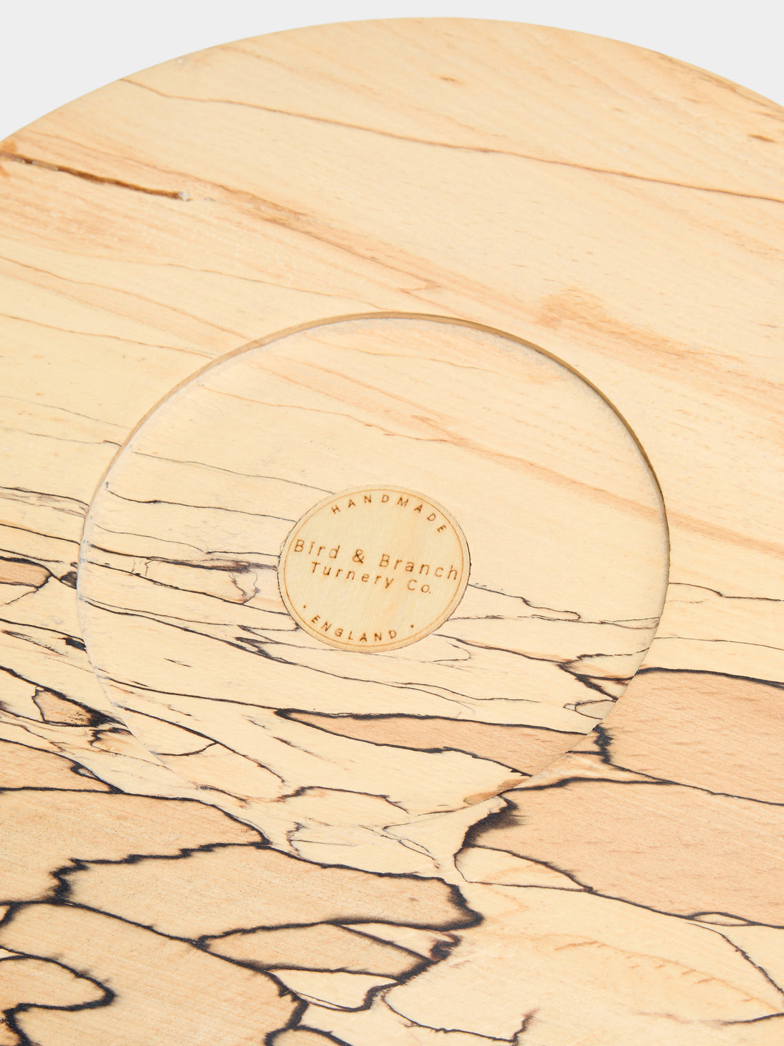 Bird & Branch - Hand-Turned Spalted Beech Tall Bowl - Natural - ABASK