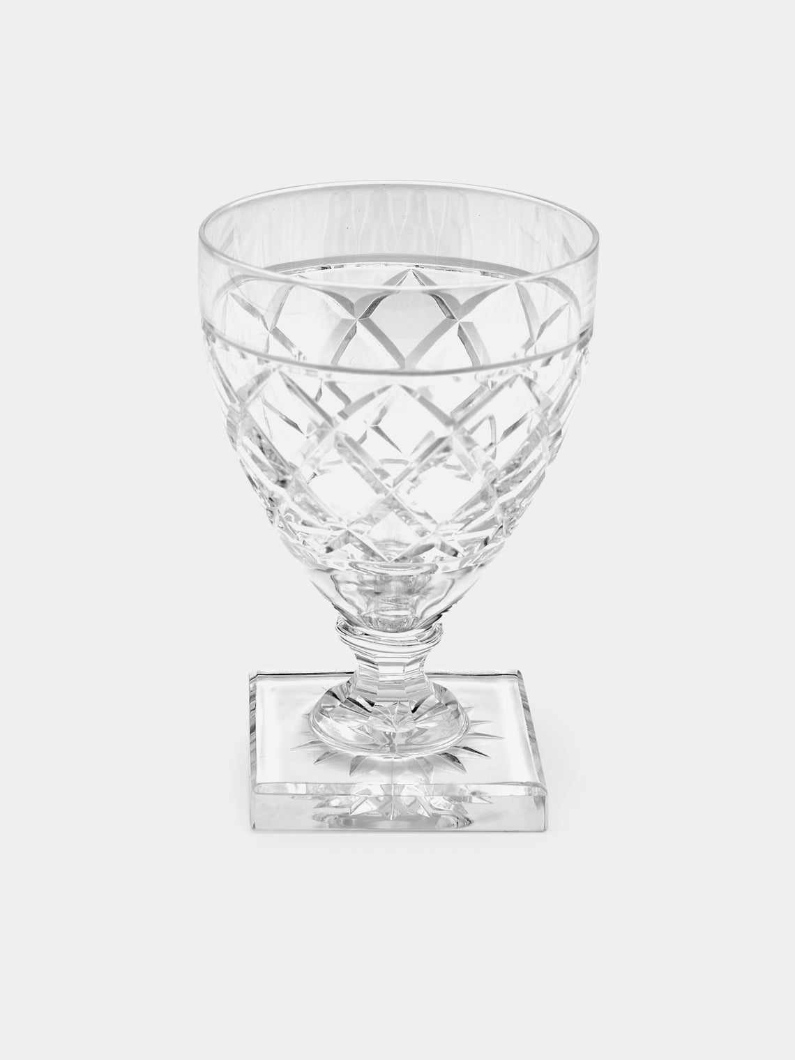 Antique and Vintage - 1930s Val Saint Lambert Crystal White Wine Glasses (Set of 8) -  - ABASK - 